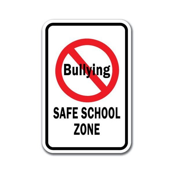 Signmission Safety Sign, 12 in Height, Aluminum, 18 in Length, No Bullying - No Bully A-1218 No Bullying - No Bully - main